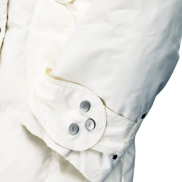 Cole Haan Women's Large Fill 80% Down, 20% Feather Coat Ivory Cream Jacket EUC - Picture 10 of 16